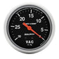 AutoMeter AU3484 Sport-Comp 2-5/8" Vacuum Gauge 30In.Hg