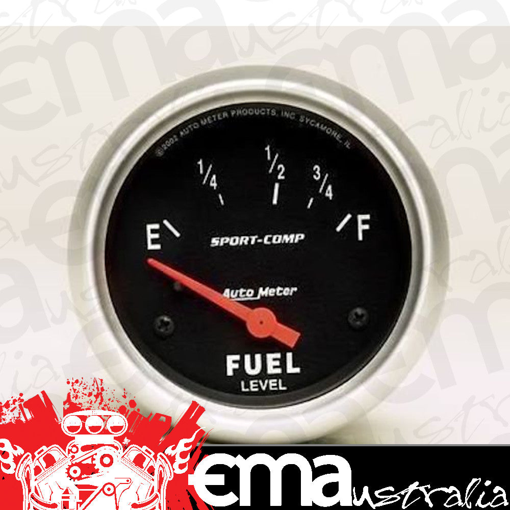 AutoMeter AU3515 Sport-Comp 2-5/8" Fuel Level Gauge 73 OHMS Empty 10 OHMS Full