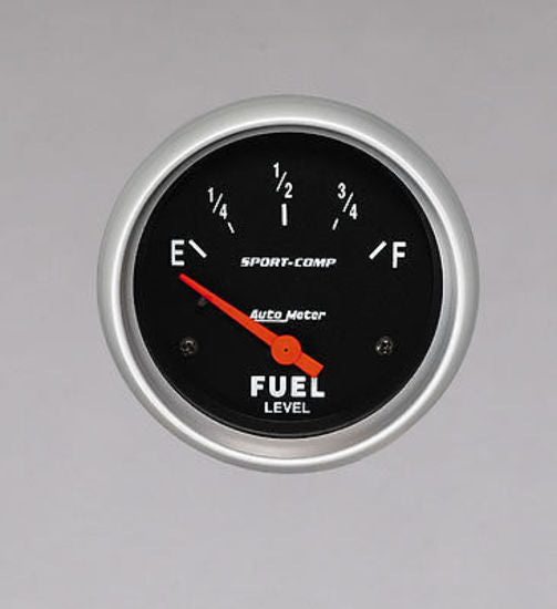 AutoMeter AU3516 Sport-Comp 2-5/8" Fuel Level Gauge 240 OHMS Empty 33 OHMS Full