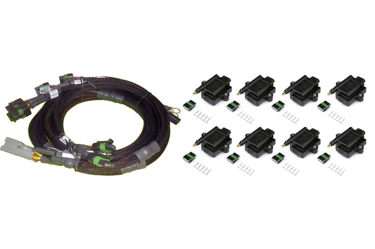 Haltech HT-130312 8 channel Hi Output Ignition Coil & Harness Kit GM/Chrysler