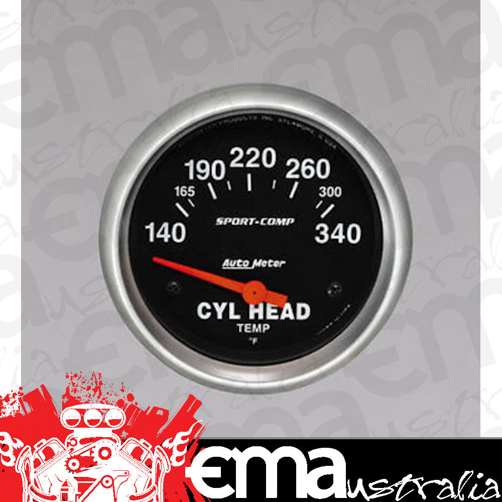 AutoMeter AU3536 Sport-Comp 2-5/8" Elec Cylinder Head Temp Gauge 140-300¶øF