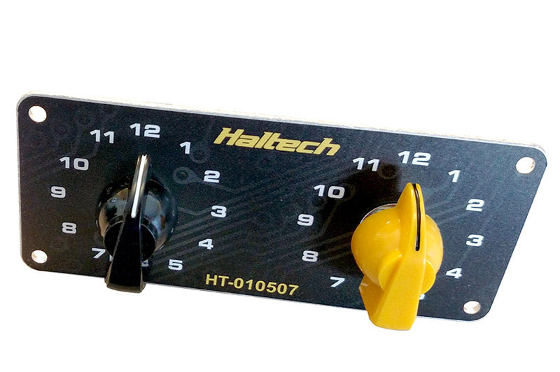 Haltech HT-010507 Dual Switch Panel Only - includes Yellow knob