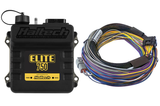 Haltech HT-150602 Elite 750 + Basic Universal Wire-in Harness Kit 2.5m (8?)