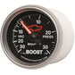 AutoMeter AU3603-00406 Chev Bow-Tie Boost Gauge 2-1/16" Black Dial Full Sweep Mech 30 In Hg / 30 PSI