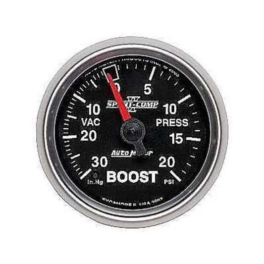AutoMeter AU3607 Sport-Comp II 2-1/16" Boost/Vac Gauge