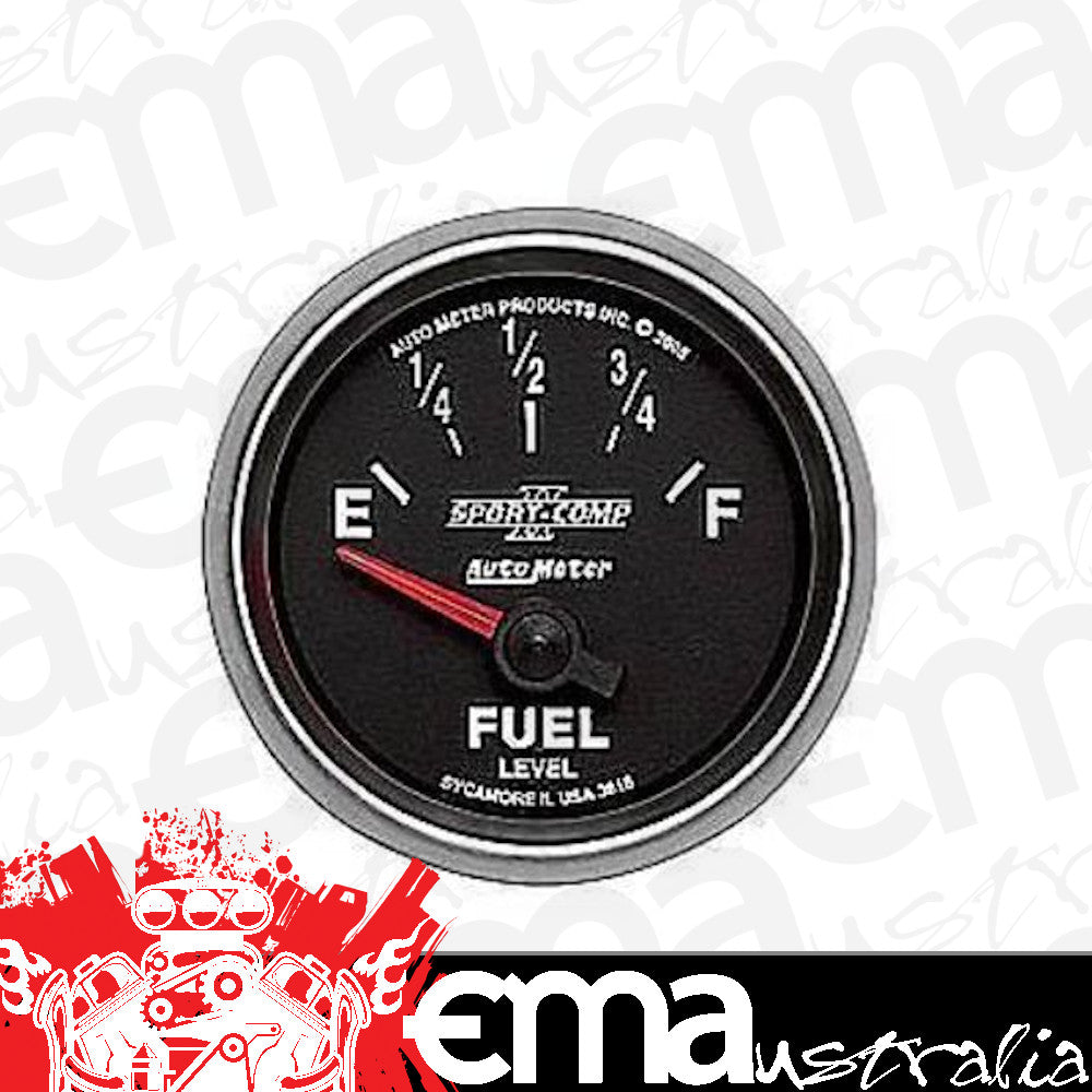 AutoMeter 3613 2-1/16" FUEL LEVEL, 0-90 Ohm, SSE, SCII