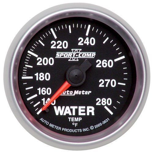 AutoMeter AU3631 2-1/16" Sport-Comp II Mech Water Temp Gauge 140-280¶øF