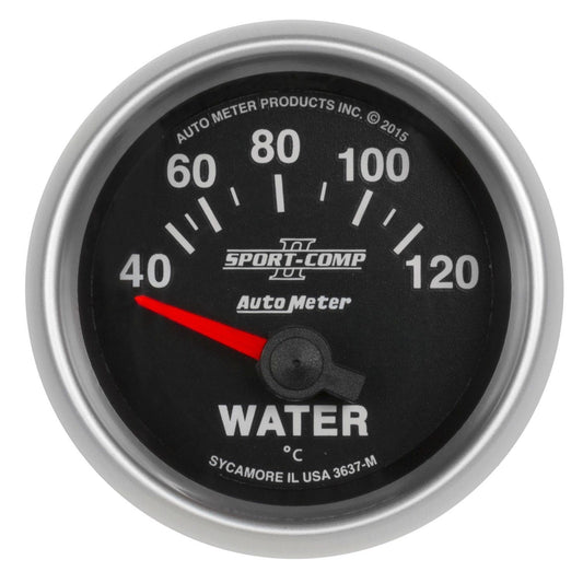 AutoMeter 3637-M GAUGE, WATER TEMP, 2 1/16", 40-120?C, ELECTRIC, SPORT-COMP II