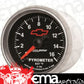 AutoMeter AU3644-00406 Chev Bow-Tie Pyrometer Gauge 2-1/16" Black Dial Full Sweep Elecal 0-1600Ç÷F