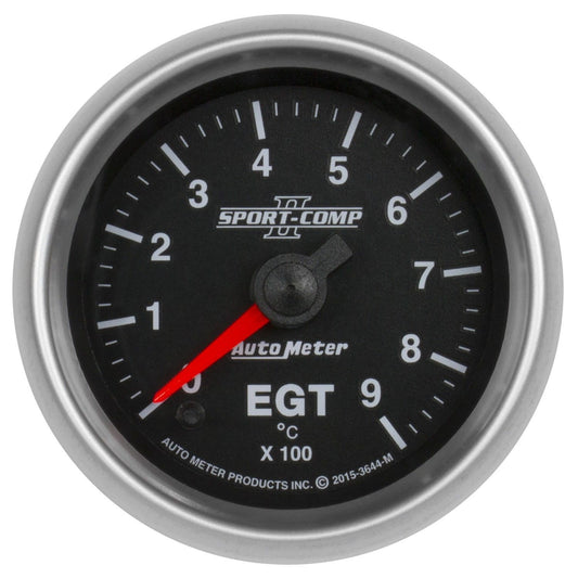 AutoMeter AU3644-M Sport-Comp II 2-1/16" Pyrometer/Egt Gauge Kit 0-900¶øC