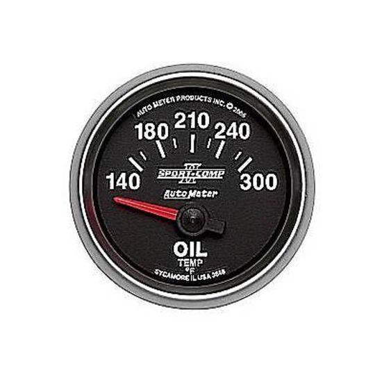AutoMeter AU3648 Sport-Comp II Oil Temp Gauge 2-1/6" 140-300