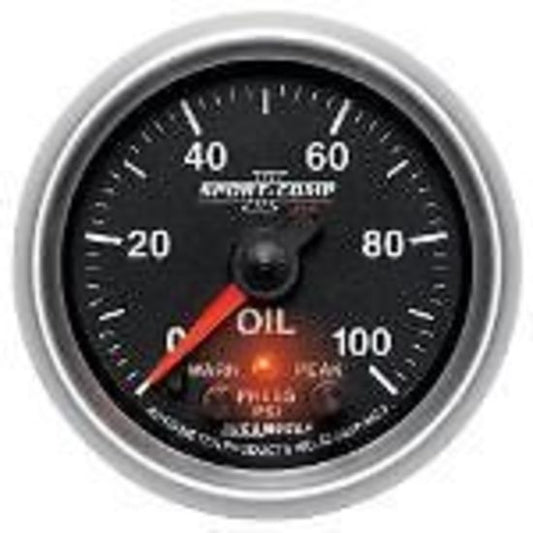AutoMeter AU3652 Sport-Comp II 2-1/16" Pro-Control Oil Pressure Gauge 0-100 PSI