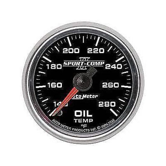AutoMeter AU3656 Sport-Comp II 2-1/16" Elec Oil Temp Gauge 140-280¶øF