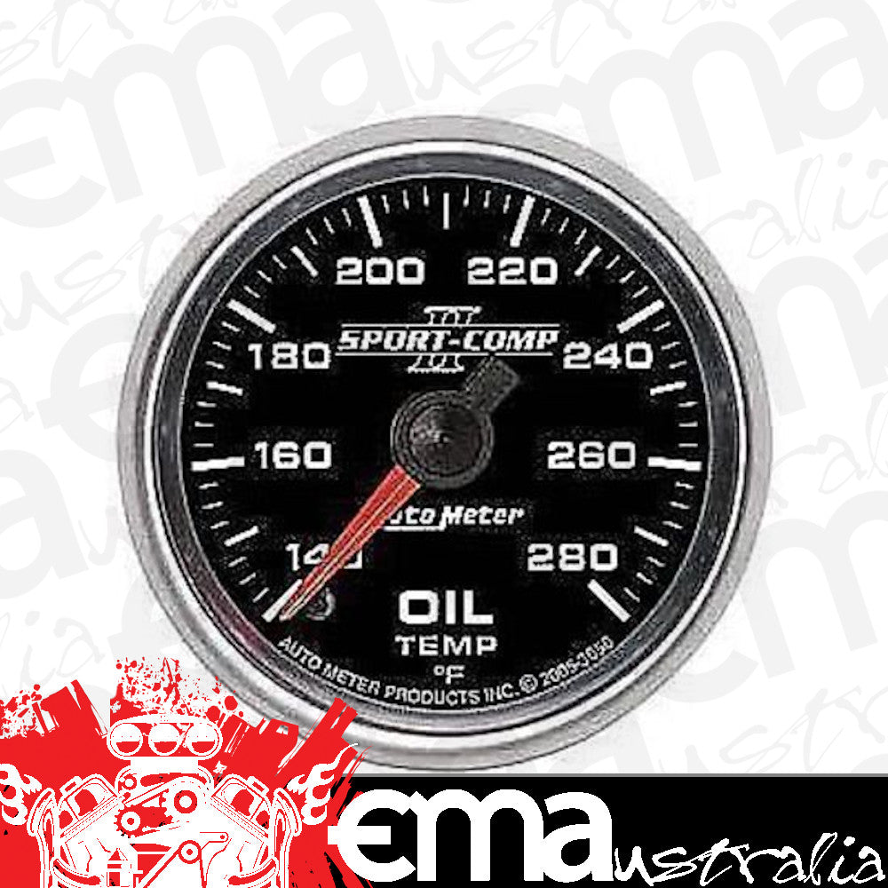 AutoMeter AU3656 Sport-Comp II 2-1/16" Elec Oil Temp Gauge 140-280F