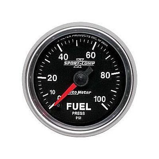 AutoMeter AU3663 Sport-Comp II 2-1/16" Elec. Fuel Pressure Gauge 0-100 PSI
