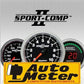 AutoMeter AU3680-M Sport-Comp II 3-3/8" Elec In-Dash GPS Speedometer 0-225 Km/H