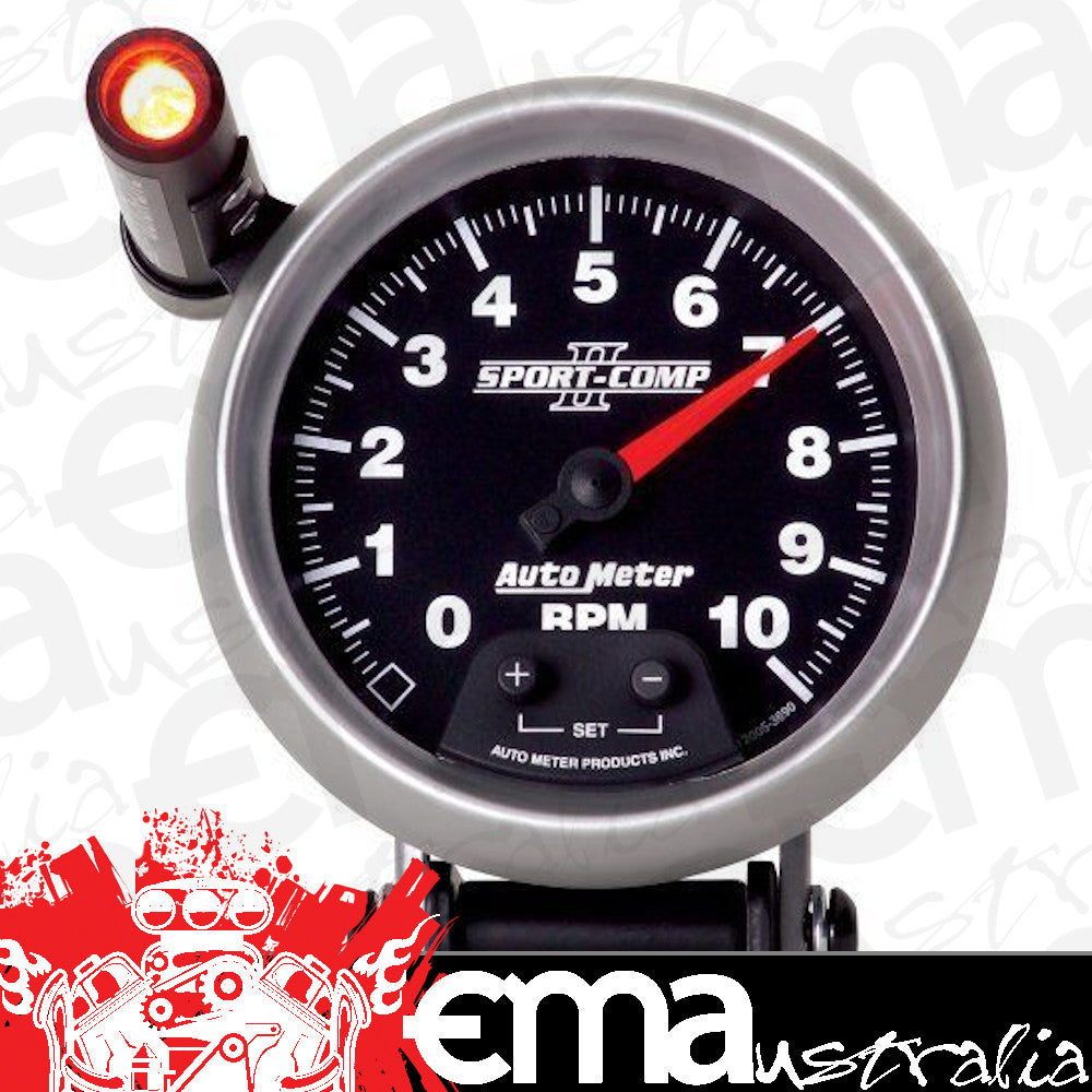 AutoMeter 3690 3-3/4" PEDESTAL TACHOMETER, 0-10,000 RPM, SPORT-COMP II