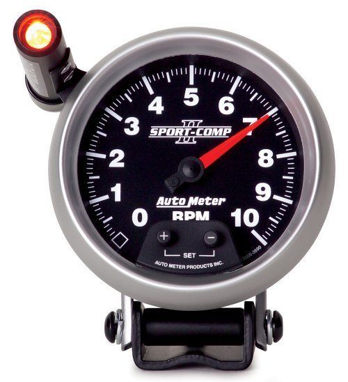 AutoMeter AU3690 Sport-Comp II 3-3/4" Elec Tachometer W/Shift Light 0-10000 RPM