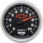 AutoMeter 3697-00406 GAUGE, TACHOMETER, 3 3/8", 10K RPM, IN-DASH, CHEVY RED BOWTIE, BLACK