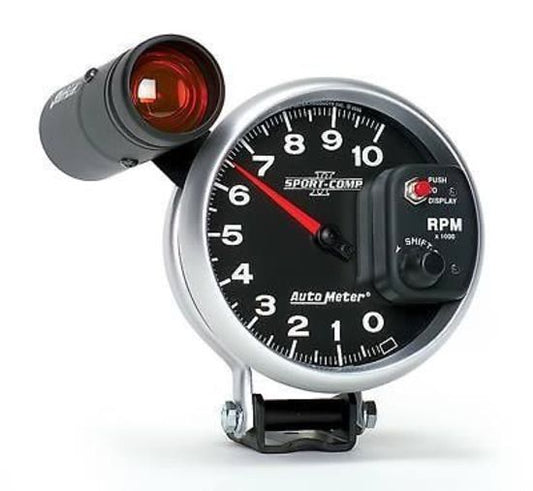 AutoMeter AU3699 Universal Sport-Comp II 5" Elec Tachometer W/Shift Light 0-10000 RPM