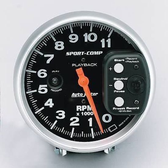 AutoMeter AU3967 Sport-Comp 5" Tachometer 0-11000 RPM with Playback