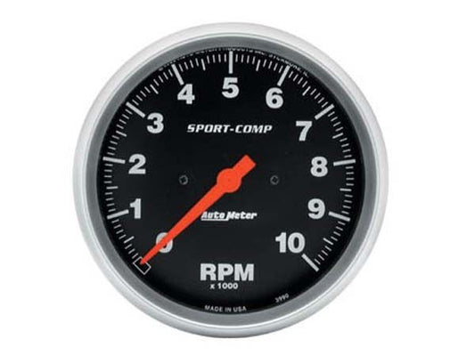 AutoMeter AU3990 Sport-Comp 5" Tachometer 0-10000RPM