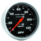 AutoMeter AU3994 Sport-Comp Speedometer 5" In-Dash Mech 0-120 MPH