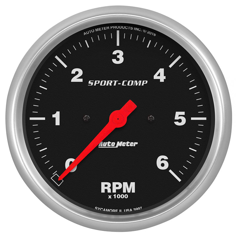 AutoMeter AU3997 Sport-Comp Series 5" Tachometer In-Dash