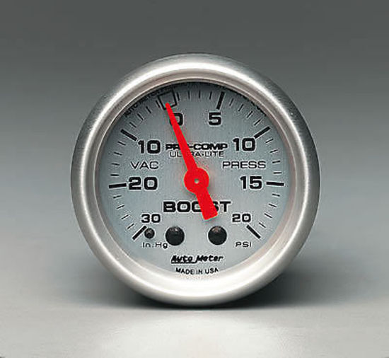 AutoMeter AU4301 Ultra-Lite 2-1/16" Mech Boost / Vacuum Gauge 30In.Hg/20 PSI