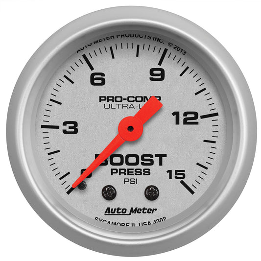 ULTRA-LITE 2-1/16" BOOST GAUGE