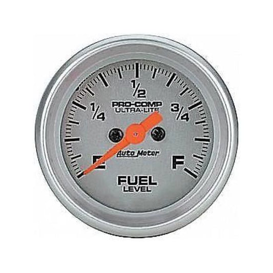 AutoMeter AU4310 Ultra-Lite Fuel Gauge 0-280OHMS 2-1/16"