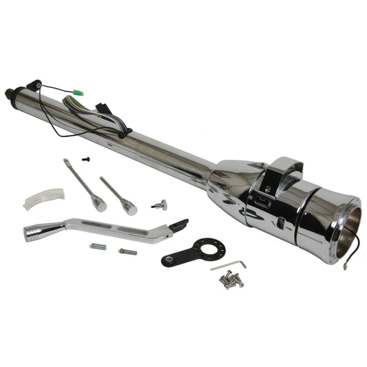 Steering Column, Tilt, Column Shift, Stainless Steel, Chrome, 2 in. Diameter, 32 in. Length, Automatic (EMA-771702-NK)
