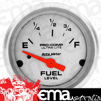 AutoMeter 4316 2-1/16" FUEL LEVEL, 240-33 Ohm SSE, ULTRA-LITE