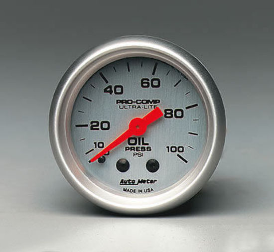 AutoMeter AU4321 Ultra-Lite 2-1/16" Oil Pres 0-100PSI