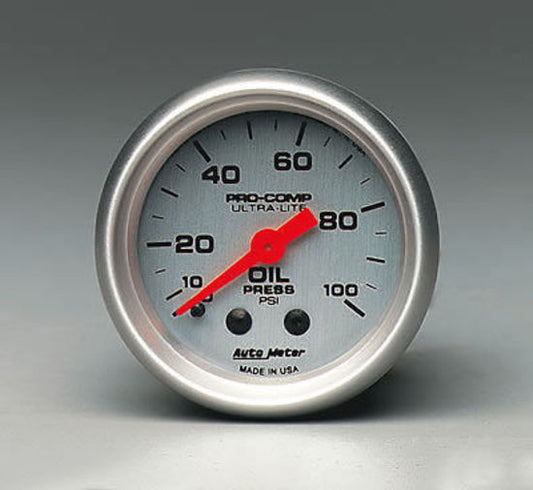 AutoMeter AU4321 Ultra-Lite 2-1/16" Oil Pres 0-100PSI
