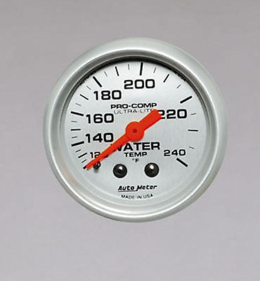 AutoMeter AU4332 Ultra-Lite 2-1/16" Mech Water Temperature Gauge 120-240¶øF