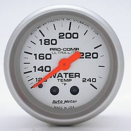 AutoMeter AU4333 Pro-Comp Ultra-Lite 2-1/16 Mech Water Temp Gauge 120-240¶øF