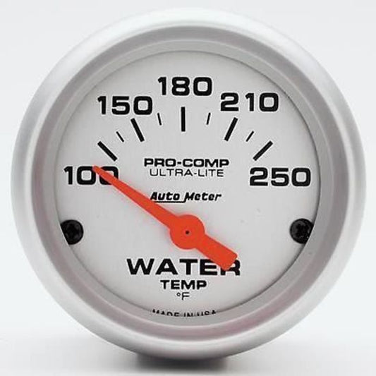 AutoMeter AU4337 Ultra-Lite 2-1/16" Elec Water Temperature Gauge 100-250¶øF