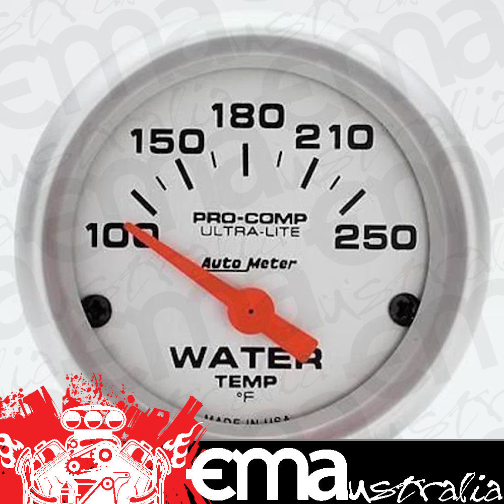 AutoMeter AU4337 Ultra-Lite 2-1/16" Elec Water Temperature Gauge 100-250¶øF