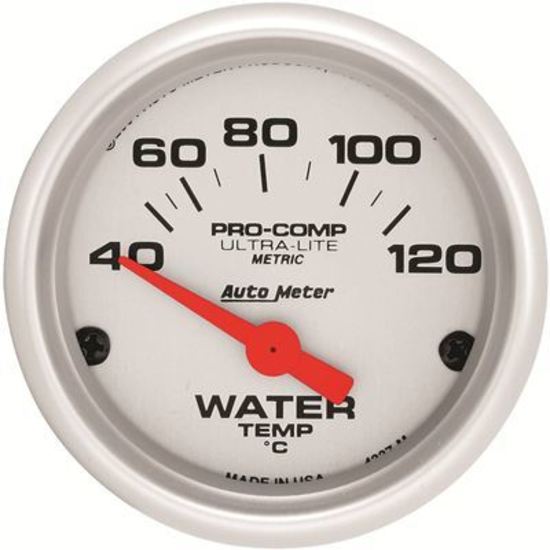 AutoMeter AU4337M Ultra-Lite Metric Water Temperature 40-120 Degrees C 2-1/16" Analog Electrical