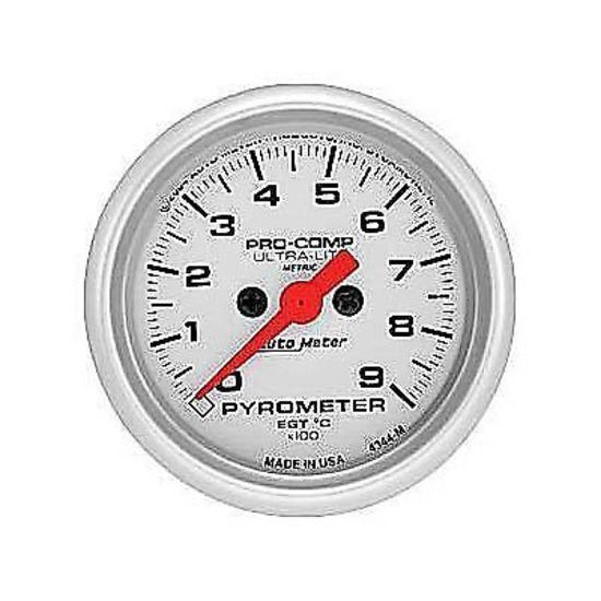 AutoMeter AU4344-M Ultra-Lite 2-1/16" Pyrometer Elecal 0-900¶ø with Sender