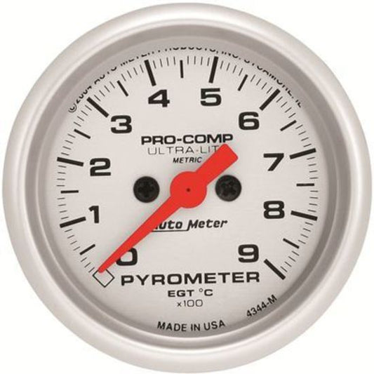 AutoMeter AU4344M Ultra-Lite Pyrometer 0-900 Degrees C 2-1/16" Analog Electrical