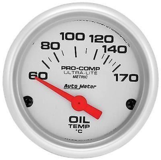 AutoMeter AU4348-M Ultra-Lite 2-1/16" Elec Oil Temp Gauge 60-170¶øC