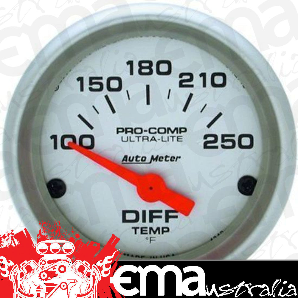 AutoMeter AU4349 2-1/16 Elec Diff Temp Gauge 100-250*F