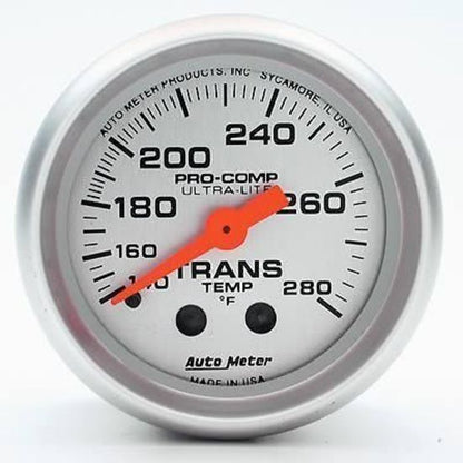 AutoMeter 4351 2-1/16" TRANSMISSION TEMPERATURE, 140-280 F, ULTRA-LITE