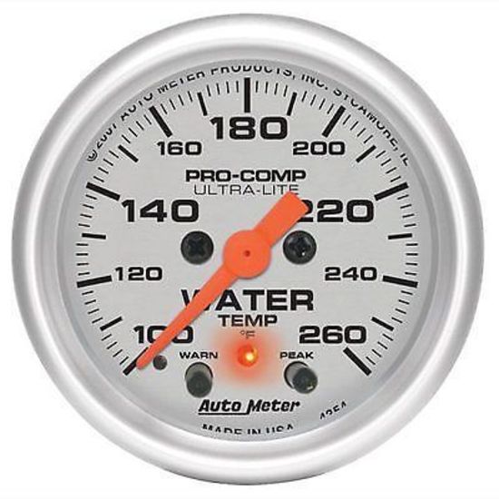 AutoMeter AU4354 Pro-Comp Ultra-Lite 2-1/16" Elec Water Temp Gauge 100-260¶øF