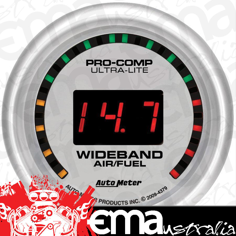 AutoMeter AU4379 Ultra-Lite Digital 2-1/16" Wideband Air/Fuel Ratio Gauge