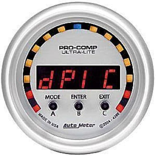AutoMeter AU4380 D-Pic Gauge 1/4 Mile Reaction 0-60 Horsepower Like G-Tech