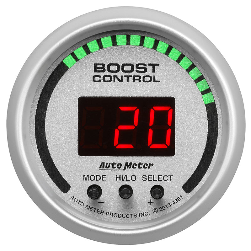 AutoMeter AU4381 Ultra-Lite 2-1/16" Elec Boost Controller Au4381 Dual Stage 0-30 PSI