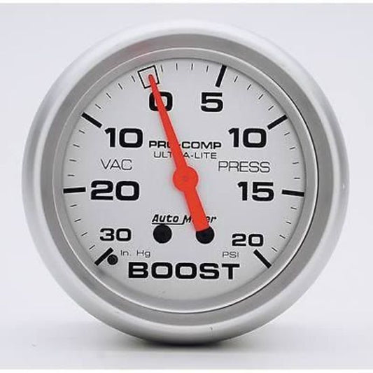 AutoMeter 4401 2-5/8" BOOST/VACUUM, 30 IN HG/20 PSI, ULTRA-LITE